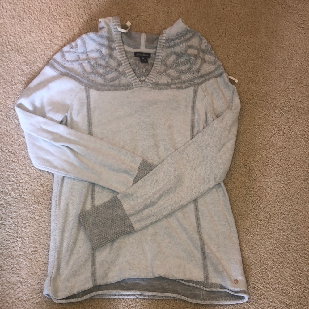Eddie Bauer knit hoodie